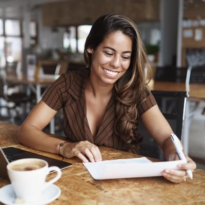 Woman working