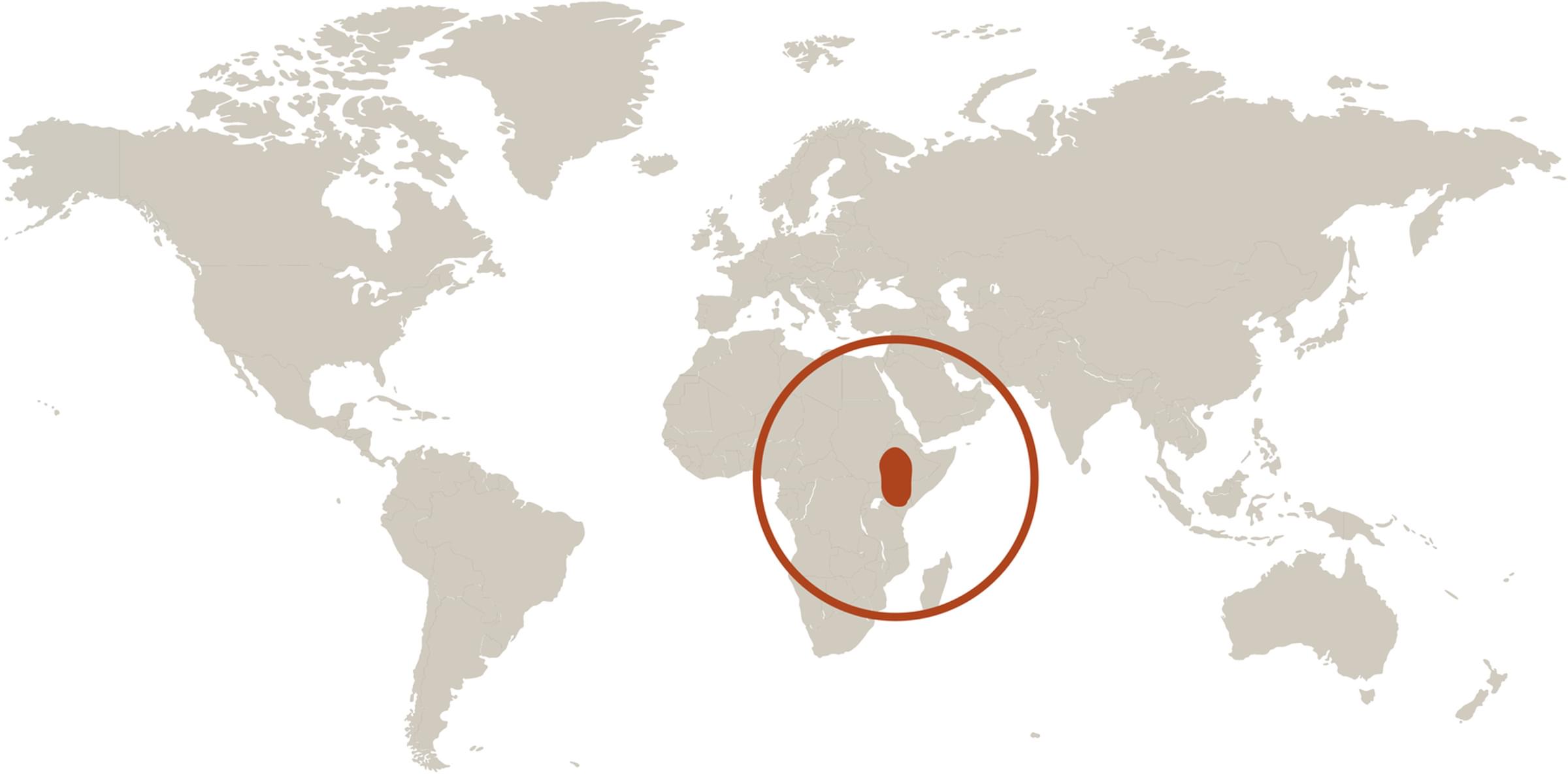 Giraffe Distribution Map Giraffes Habitat Map