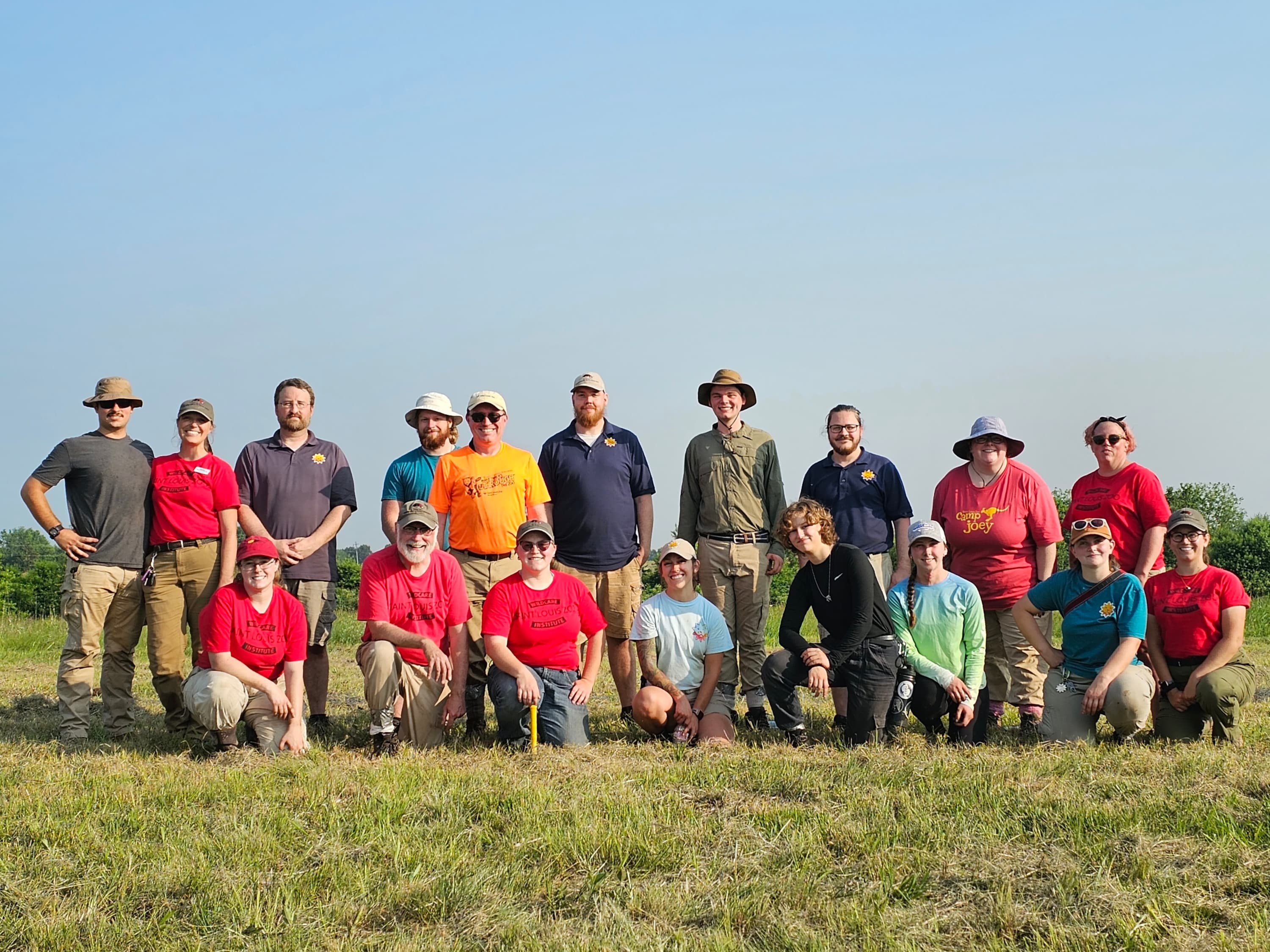 The June 2023 team that reintroduced American burying beetles / blog