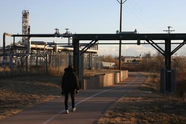 Active industries are found along the trail corridor; photo by Stuart Macdonald