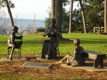 Marietta Johnson statue. Photo by Sherry Sullivan.