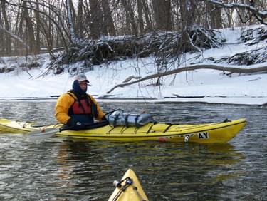 Winter paddle; photo by Kelli Phillips