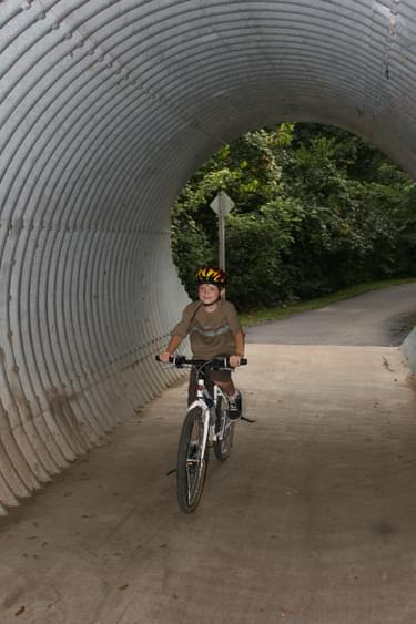 Bike tunnel; photo by Bill Maasen