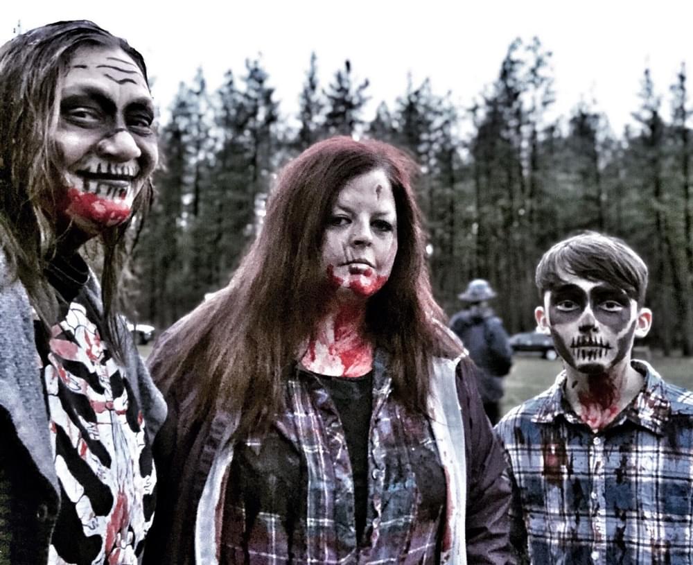 Third Place Winner! Kristy Steve Canright submitted this photo of herself and friends volunteering at Riverside State Parks annual Zombie Hike in Spokane Washington.