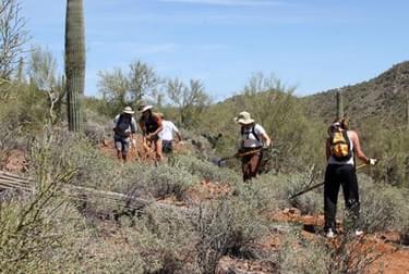 Trail work on the Black Canyon National Recreation Trail