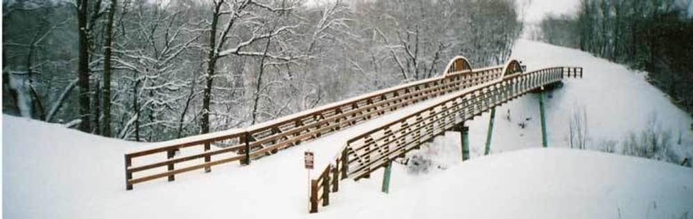 The bridge in winter
