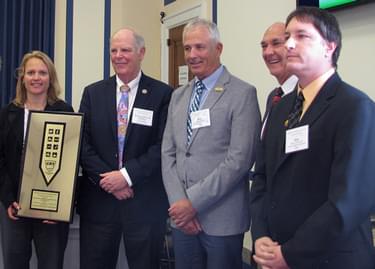 From Left: Amy Sovocool, Vice President, Conservation Legacy; Rep. Tom O'Halleran; Mickey Rogers, Derrick Crandall, Sean Hammong, Arizona State Parks