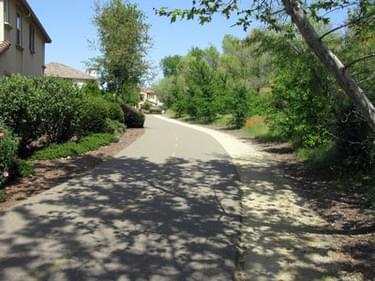Trail through neighborhoods at The Parkway
