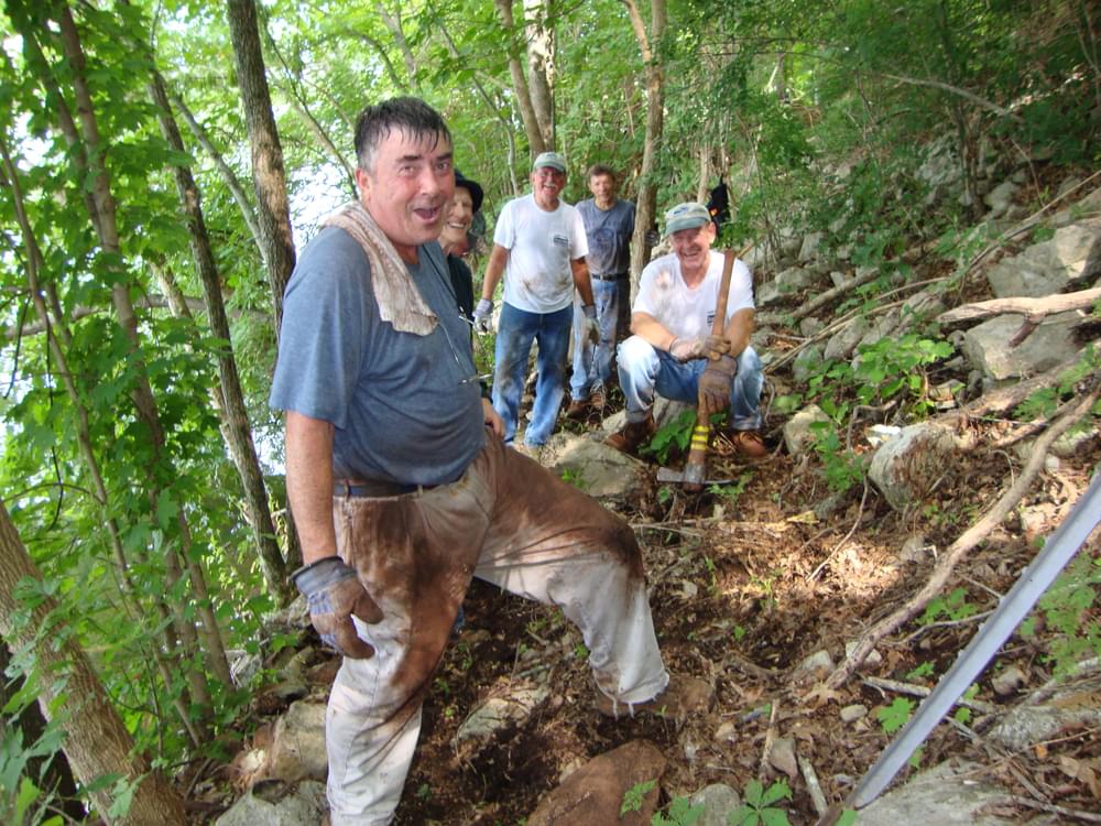 The 31 miles of the East Lakeshore NRT in east Tennessee was built by volunteers. 