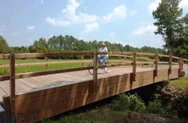 New bridge on the Dismal Swamp Canal Trail