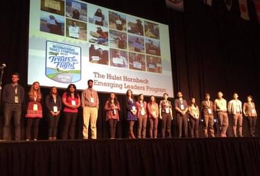 The Emerging Leaders on stage at the 2017 International Trails Symposium in Dayton, Ohio.