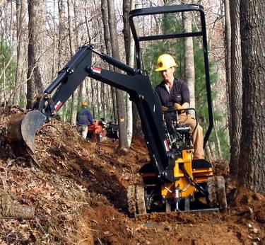 Microexcavator: small machines have big potential for building and maintaining trails