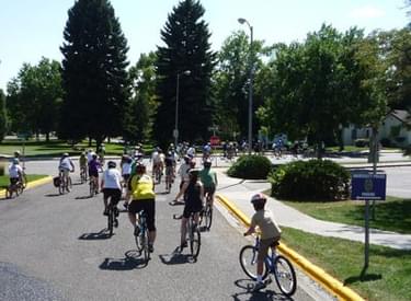 Bicycling event in billings, MT