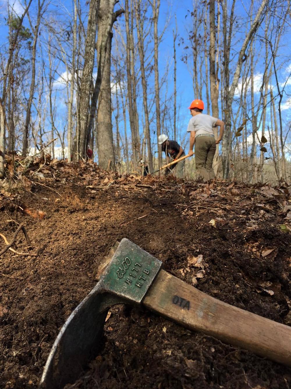 What happens on and along the Ozark Trail, from clearing trees to constructing new trail. 