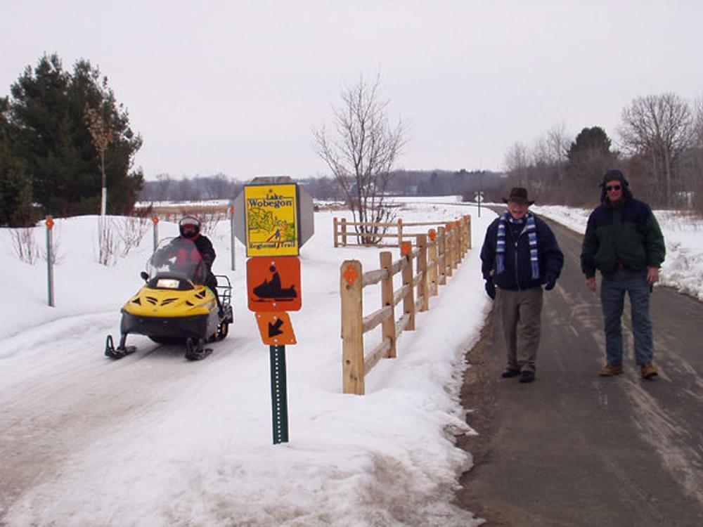 Activities on the dual winter use section of the Lake Wobegon Trail in Stearns County, Minnesota