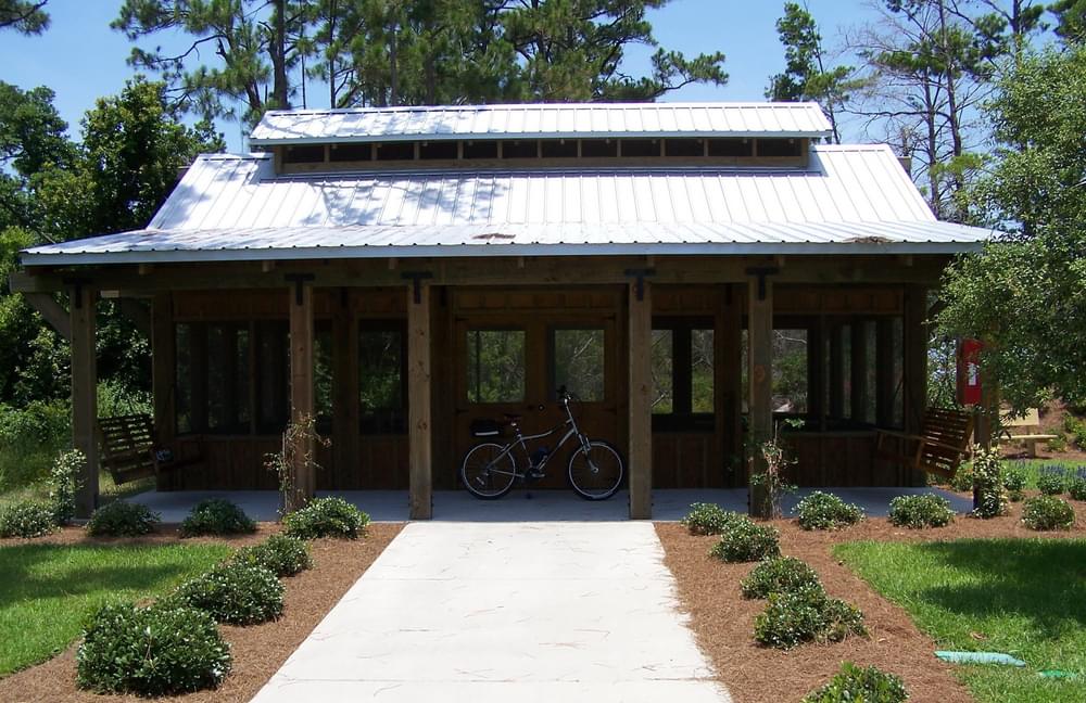 Hugh S. Branyon Backcountry Trail offers visitors a screened picnic pavilion
