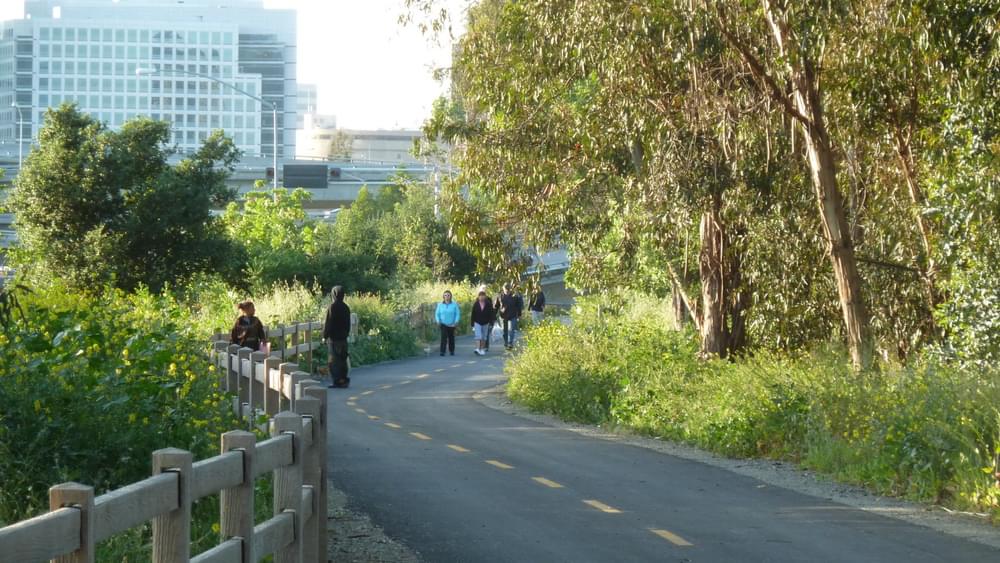 Guadalupe River Trail on San Jose, California's National Recreation Trail system