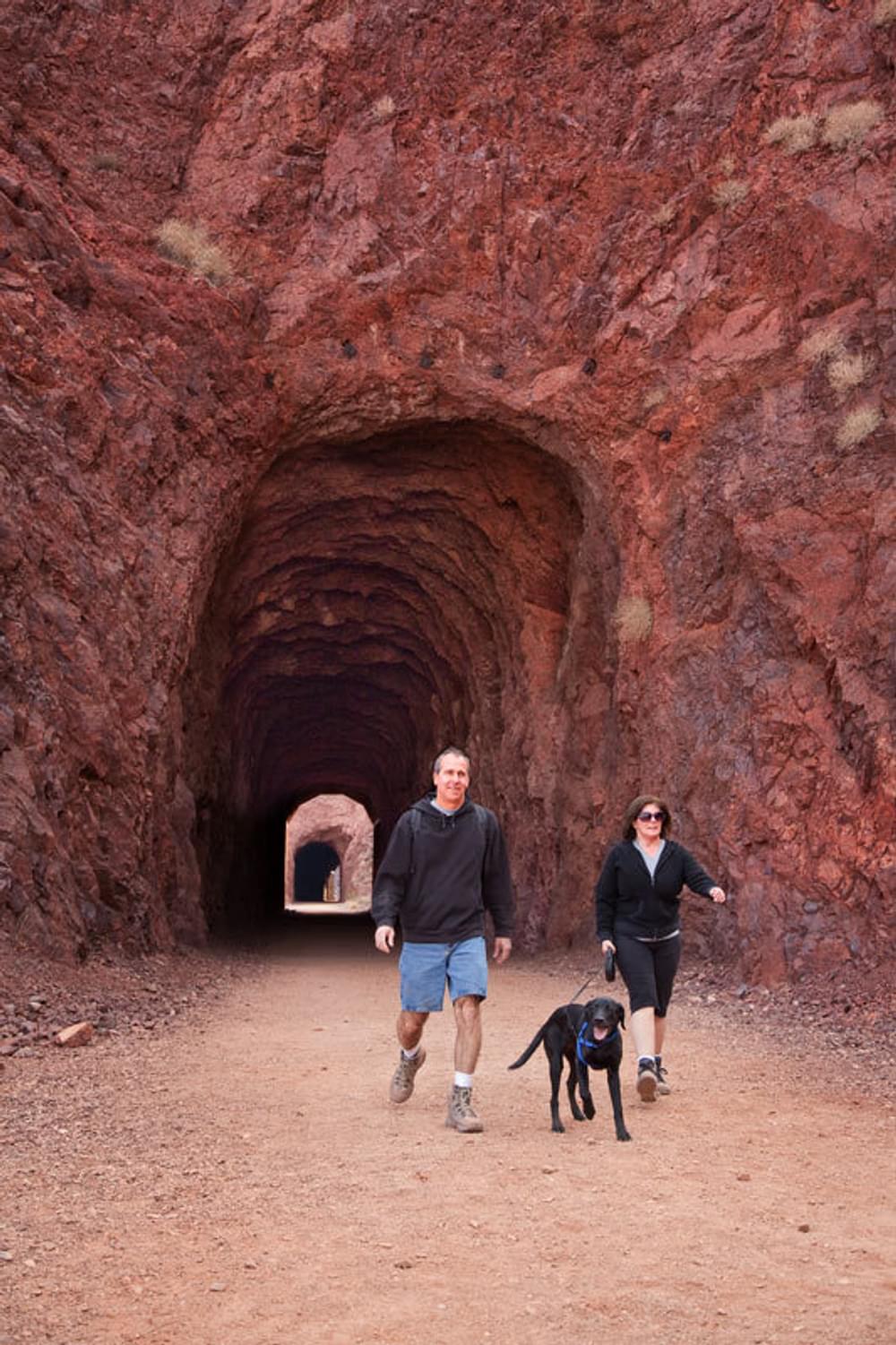 Historic Railroad Trail tunnel at Lake Mead National Recreation Area, Nevada