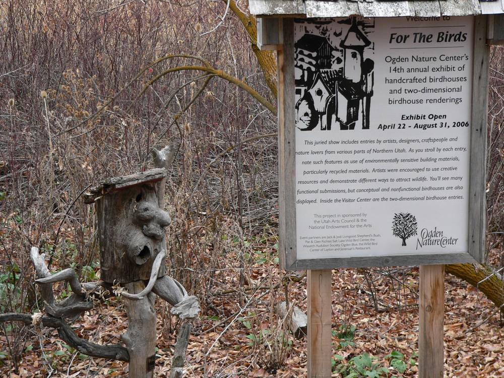 Ogden Nature Center’s annual exhibition of artistic birdhouses along its trail system in Ogden, Utah