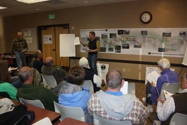 A public meeting to discuss the trail vision