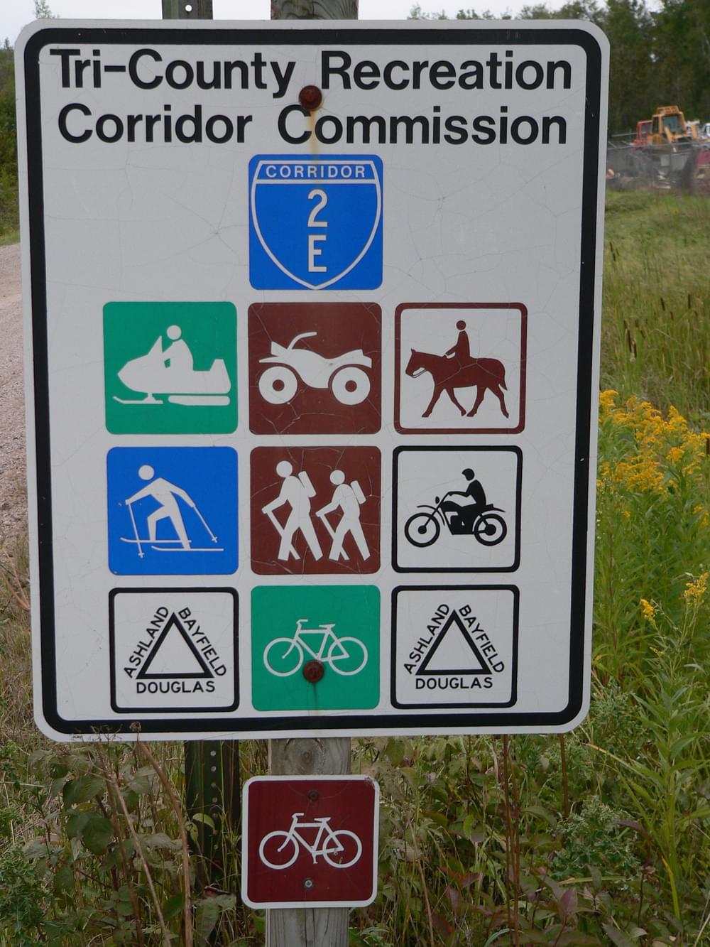 Both motorized and nonmotorized trail activities are allowed on this Ashland, Wisconsin trail. Trail is used for both winter and summer activities.