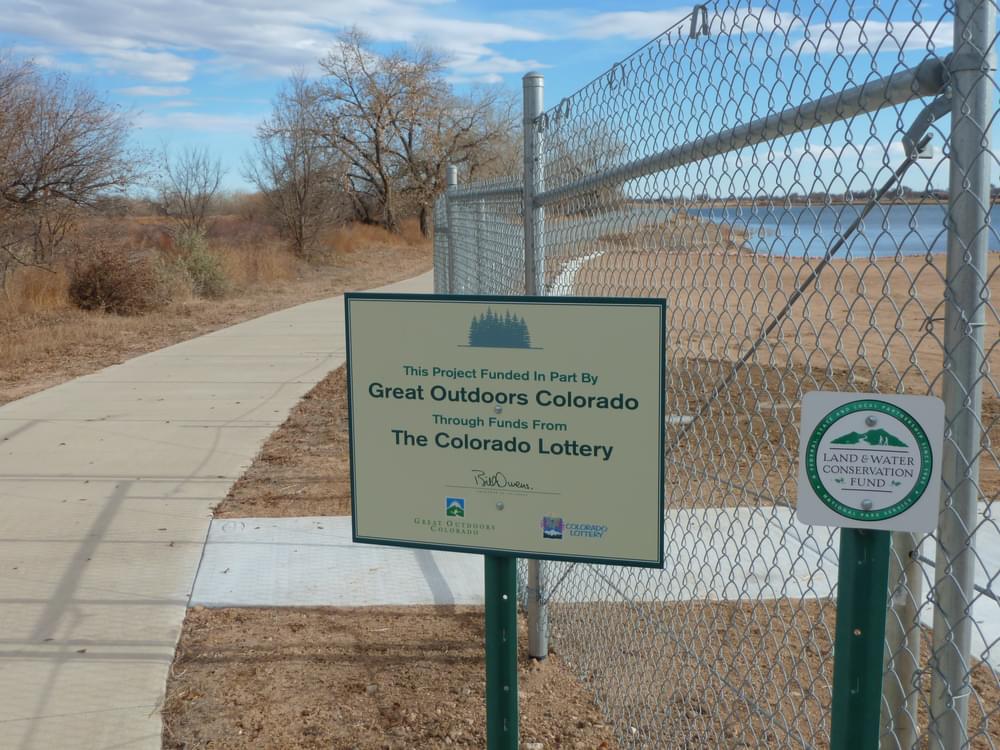 The Cache la Poudre River Trail in Greeley, Colorado received funds from the Land and Water Conservation Fund and Colorado Lottery, both through the state trails program