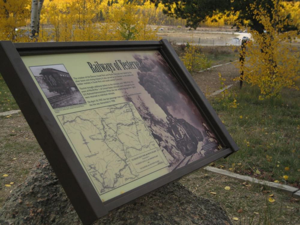 Interpreting narrow-gauge railroad history at the Colorado Trail on Kenosha Pass; Colorado