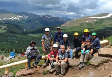Hundreds of volunteers helped restore the trail and surrounding tundra on Colorado’s Mt. Bierstadt, a 14,000 foot peak near Georgetown, that has suffered from erosion and trail degradation.
