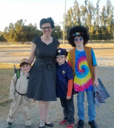 Staff Winner!Candace Gallagher, Director of Operations with American Trails, and her children.