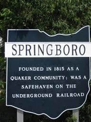 Springboro, Ohio, one stop of the Underground Railroad Bicycle Route, is known for having the largest concentration of Underground Railroad safehouses in the country.