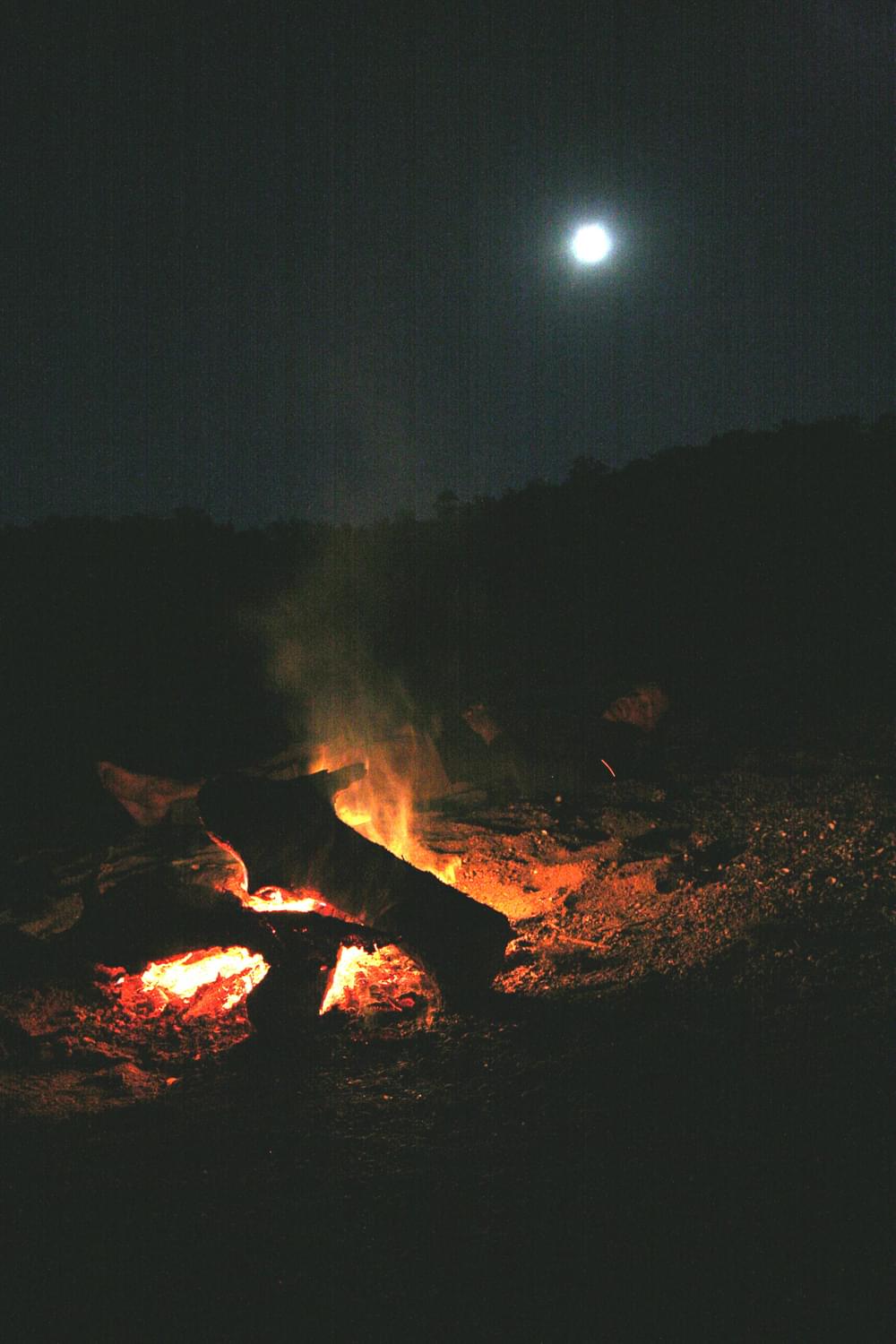 Fire and moonlight along Apalachicola Blueway 