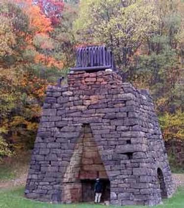 Eliza Furnace, preserved along the trail, was constructed in 1845 and 1846