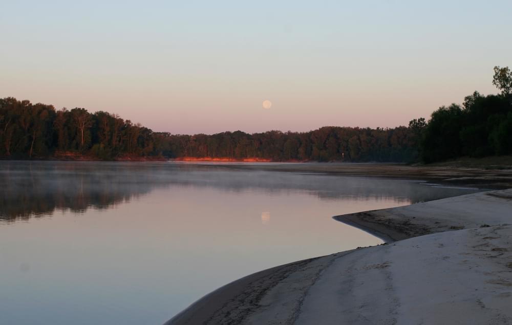 Moon over Apalachicola River Blueway 