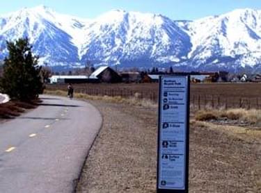Access information sign on Nevada's Buckeye Bicycle Path