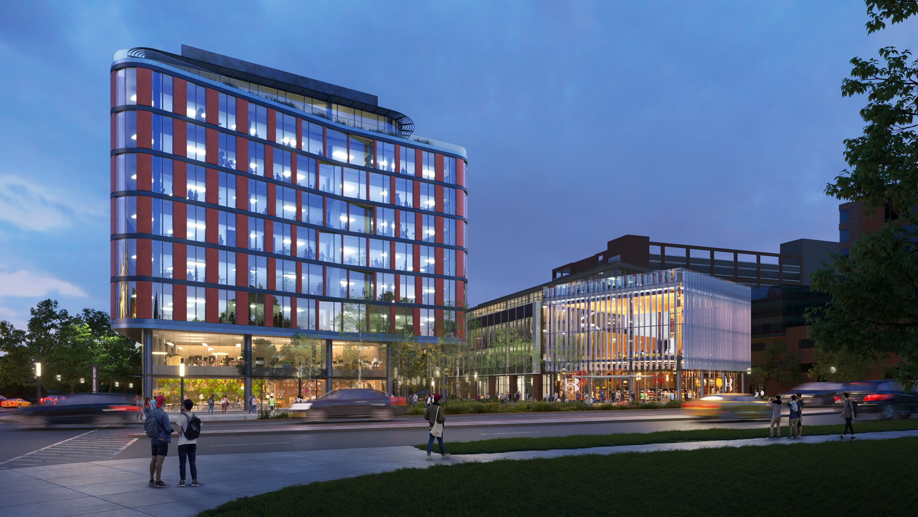 Discovery Point rendering as seen from campus