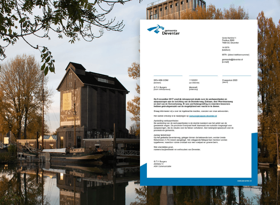Gemeente Deventer Brief 1