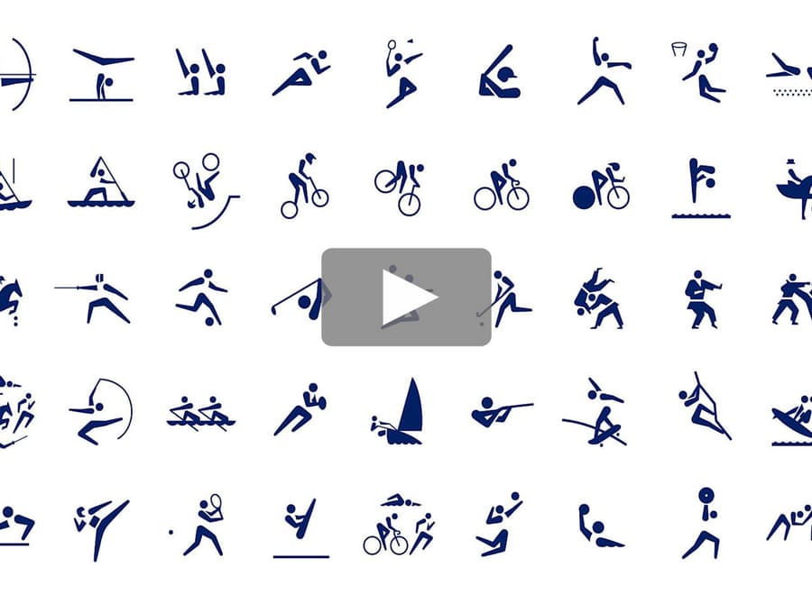 Iconen van de Olympische spelen in Tokyo 2022