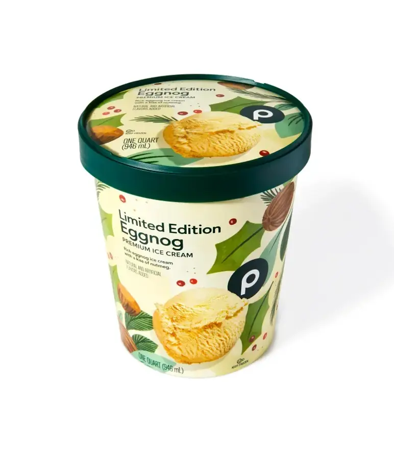 Publix Supermarket Eggnog Ice Cream