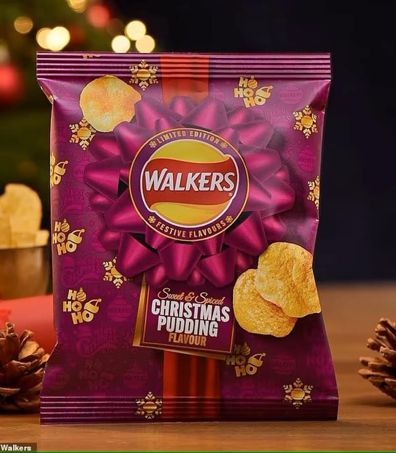 Walkers Christmas Pudding Crisps