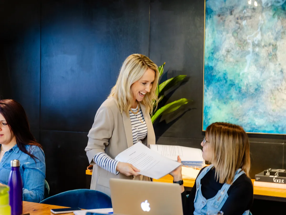 Abbie Dando and colleague at Monday Clicks