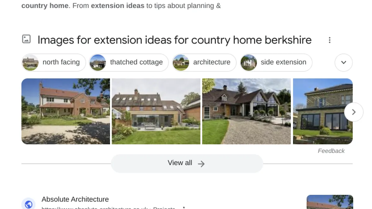 Localised seo results for architecture firm