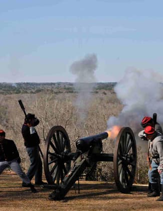 Cannon Fire. Photo by Florida DEP.