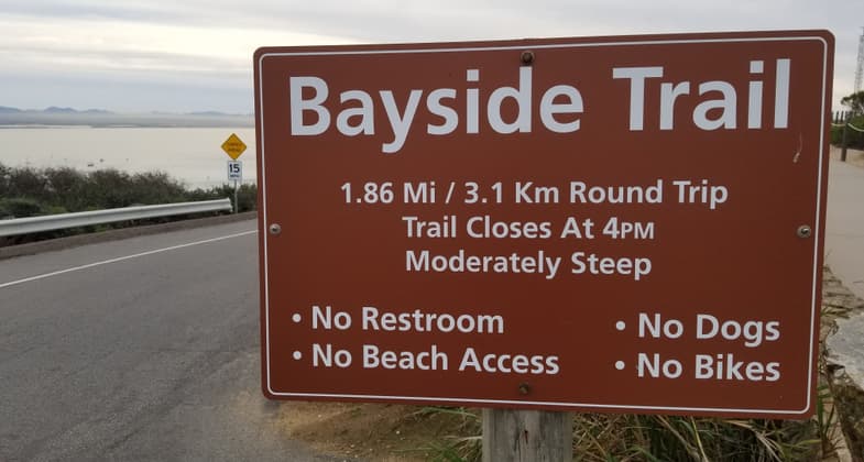 Bayside Trailhead Sign. Photo by Craig Bellavance.