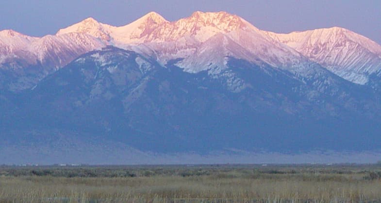Alamosa South view of Mt. Blanca. Photo by Brian DeVries.
