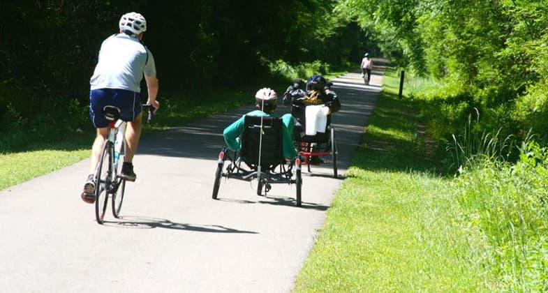 Individuals with and without disabilities can ALL participate and enjoy physical activity. Photo by Lakeshore Foundation.