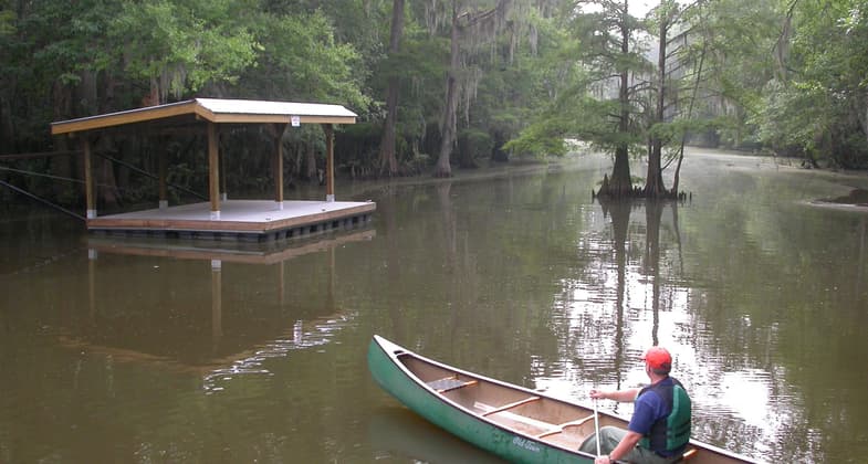 Jug Lake Floating Platform. Photo by Aaron Colvard