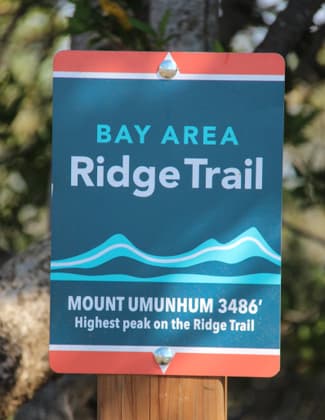Bay Area Ridge Trail Sign