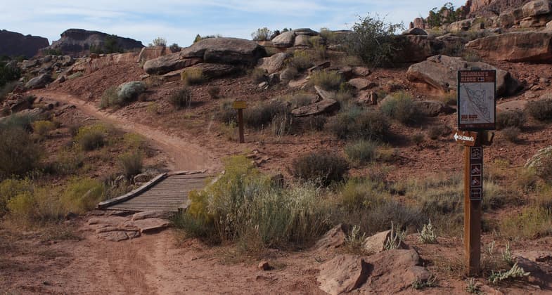 Deadman Ridge trail (Moab Brands trail system). Photo by Bill Stevens