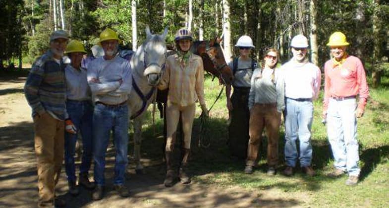 2010 New Mexico Volunteers for the Outdoors and Carson National Forest collaborative trail maintenance project.