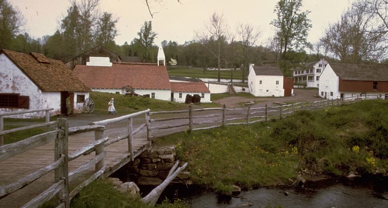 Hopewell Furnace, an iron plantation, operated from 1771-1883. Photo by NPS.
